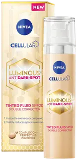 NIVEA 40ml Cellular Luminous630 Anti Dark-Spot Tinted Fluid sk 20 -päivävoide