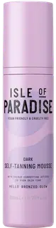 Isle of Paradise Dark Self-Tanning Mousse itseruskettava vaahto karttavärillä kasvoille ja vartalolle 200ml