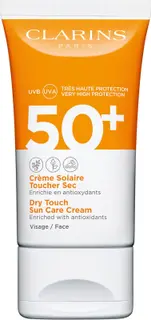 Clarins Dry Touch Sun Cream for Face SPF 50+ aurinkosuojavoide kasvoille 50 ml