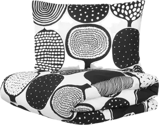 Marimekko Vatruska pl+tl 150x210+50x60 musta