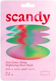 Scandy Glow Game: Strong Brightening Sheet Mask kasvonaamio 1 kpl