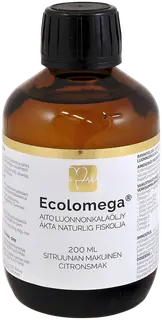 Ecolomega® täysspektrinen luonnonkalaöljy 200 ml