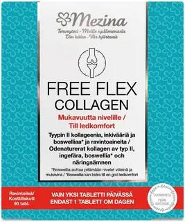 Mezina Free Flex Collagen Kollageeni-vitamiini-hivenainevalmiste 90 tabl.