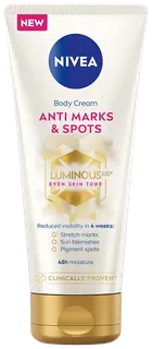 NIVEA 200ml Luminous630 Anti Marks & Spots Body Cream -vartalovoide