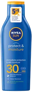 NIVEA SUN 200ml Protect & Moisture Sun Lotion SK30 -aurinkosuojavoide