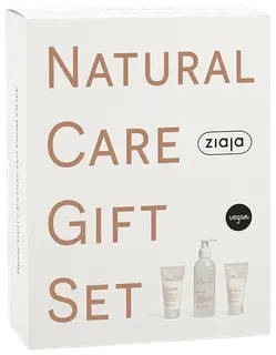 Ziaja Natural Care lahjapakkaus (sis. päivävoide 50ml, yövoide 50ml + puhdistusgeeli 200ml)