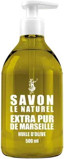 Savon Le Naturel Extra Pur de Marseille Huile D'Olive nestesaippua 500ml