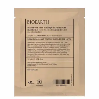 Bioearth Face Sheet Mask Antiaging Intense Moisturization 15 ml - Hyaluronic acid
