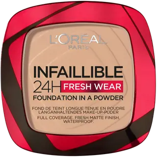 L'Oréal Paris Infaillible 24h Fresh Wear 130 True Beige meikkipuuteri 9 g