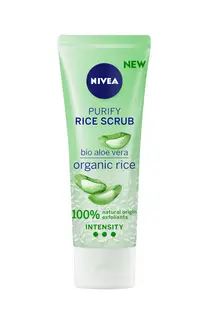 NIVEA 75ml Purify Rice Scrub -kuorintavoide sekaiholle