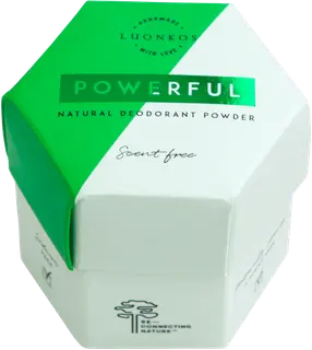 Luonkos Powerful jauhedeodorantti tuoksuton 50 g