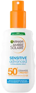 Garnier Ambre Solaire Sensitive Advanced Protection Spray Adults SK50+ aurinkosuojasuihke 150ml