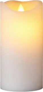 Sirius Sara eläväliekkinen led-kynttilä 7,5x15cm valkoinen