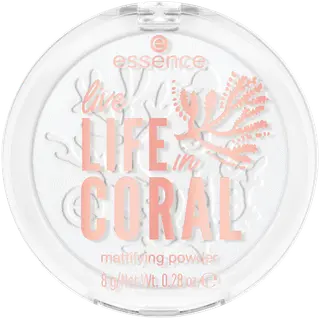essence live LIFE in CORAL mattifying powder 01 Smilin' From Shore To Reef! 8 g
