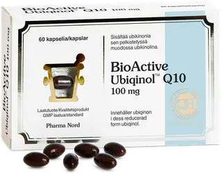 Pharma Nord BioActive Q10 Ubiqinol 100 mg ravintolisä 60 kaps.