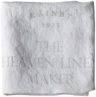 Käinby1925 Heaven Linen tyynyliina 50x60cm logolla valkoinen