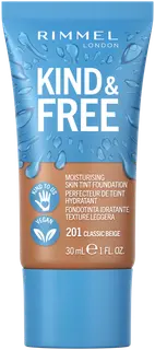Rimmel Kind & Free Skin Tint Foundation 30 ml, 201 Classic Beige meikkivoide