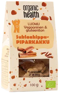 Organic Health luomu Vegaaninen suklaahippupipari 100 g