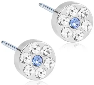 Blomdahl Brilliance Plenary Crystal/Sapphire korvakorut 5mm