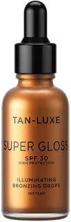 Tan-Luxe Super Gloss Illuminating Bronzing Drops SPF30 heleyttävät tipat kasvoille ja vartalolle 30ml