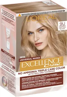 L'Oréal Paris Excellence Universal Nudes 9U Universal Very Light Blonde kestoväri ilman ammoniakkia 1kpl