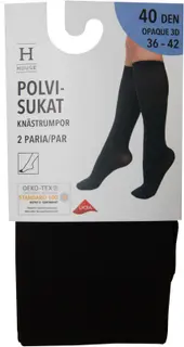 House naisten polvisukat 40 den 3D Opaque 2-pack