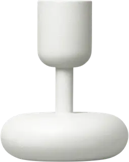 Iittala Nappula kynttilänjalka 107mm valkoinen