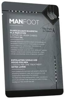 ManFoot miesten kuoriva jalkanaamio XL sukat