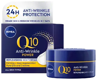 NIVEA 50ml Q10 POWER Anti-Wrinkle + Firming Night Cream -yövoide