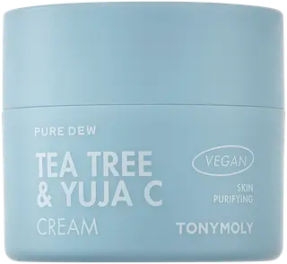 TONYMOLY Pure Dew Tea Tree & Yuja C Purifying Cream kosteusvoide 50ml