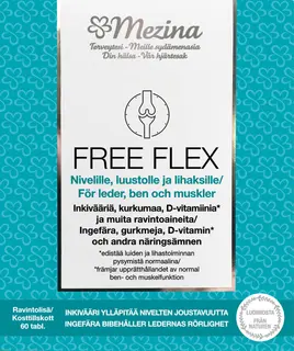 Free Flex 60 tabl. ravintolisä kondroitiini-kasviuute-vitamiinivalmiste