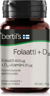 bertil´s Folaatti + D-vitamiini 90 tabl.