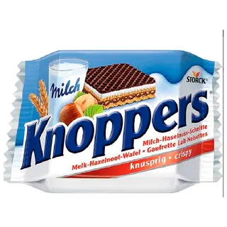 Knoppers piima- ja pähklitäidisega krõbe vahvel 25 g