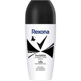 Rexona rulldeodorant Invisible Black ja White 50ml