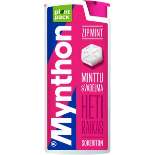 Mnython ZIP Mint vaarika kurgupastillid 30g