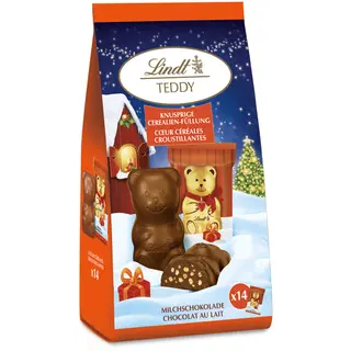 Lindt Teddy piimašokolaad õhitud riisiga 130g