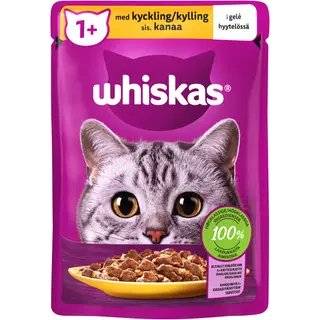 Whiskas 1+ kassitoit kanalihaga tarretises 85g