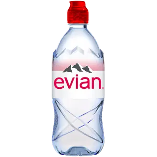 EVIAN looduslik mineraalvesi, sportpudel, 750 ml