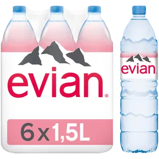 Mineraalvesi EVIAN 6x1.5l