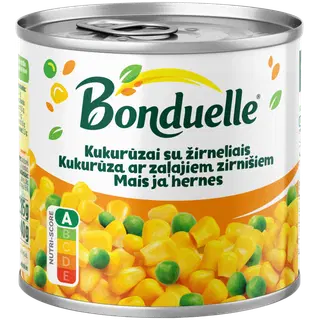 Bonduelle mais ja hernes 340/285 g