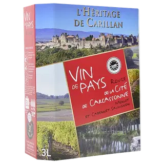 L´Heritage De Carillan Rouge Merlot Cabernet Sauvignon KGT vein 3 l
