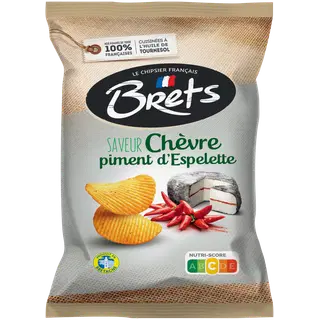 Brets kartulikrõpsud kitsejuustu ja Espelette tšilli maitselised 125g