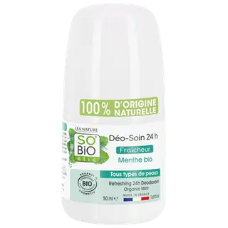 Rulldeodorant So Bio 24h orgaaniline münt 50ml