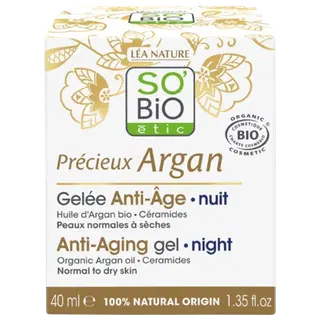Vananemisvastane öine geel-kreem So Bio Argan 40ml
