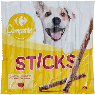 Carrefour Companino närimispulgad koertele kalkunilihaga 5x10g
