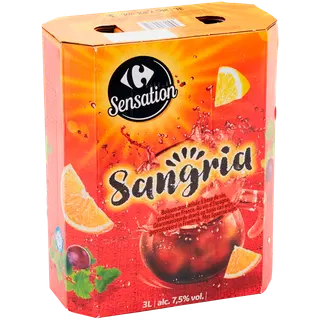 Sensation Sangria 7,5%vol aromatiseeritud veinijook 3 l