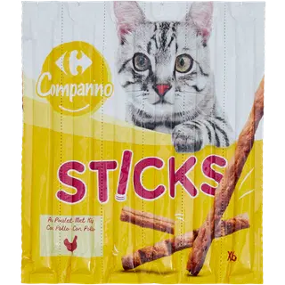 Carrefour närimispulgad kassidele kana ja maksaga 6*5g