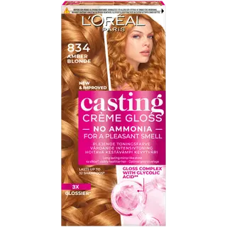 Poolpüsivärv Loreal Casting Cream Gloss 834 Amber Blonde