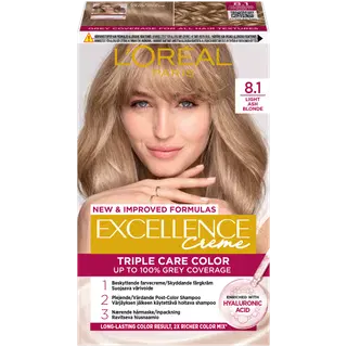 Püsivärv Loreal Excellence Cream Gloss 8.1 Light Ash Blonde