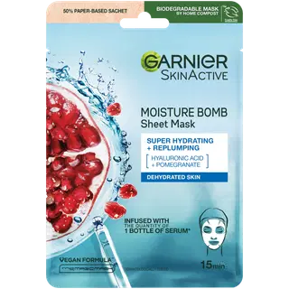 Garnier Moisture bomb kangasmask hüaluroonhappe ja granaatõunaga 1tk